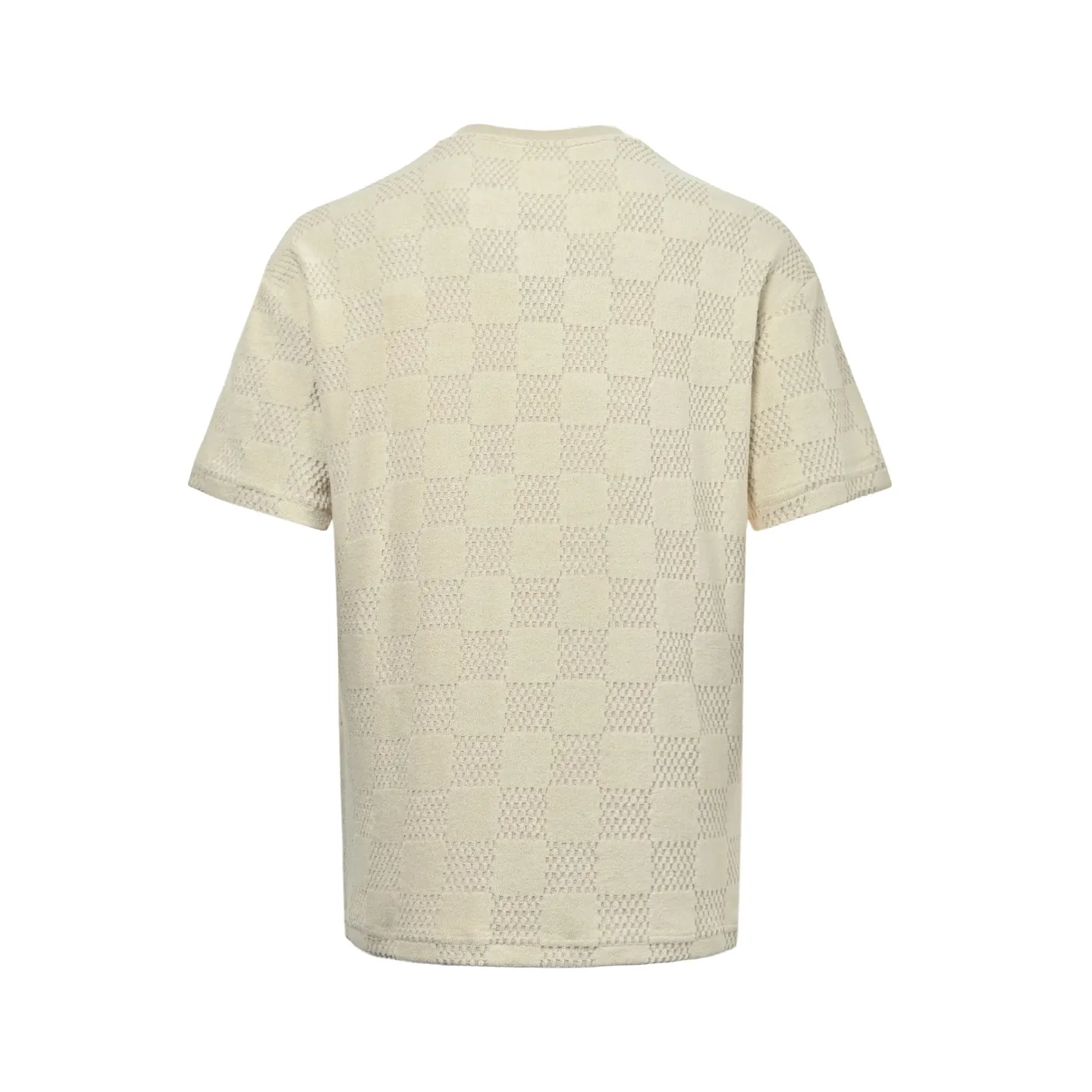 Louis Vuitton/Louis Vuitton checkerboard drawstring terry short sleeves